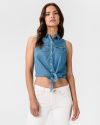 Pepe Jeans Wave Crop top Modrá galéria