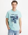 Pepe Jeans Miles Tričko Modrá galéria