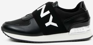 Bielo-čierne dámske slip on tenisky DKNY Marli