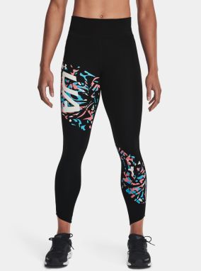 Legíny Under Armour UA Fly Fast Floral 7/8 Tight-BLK