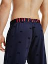 Tmavomodré vzorované pánske pyžamové nohavice Tommy Hilfiger galéria