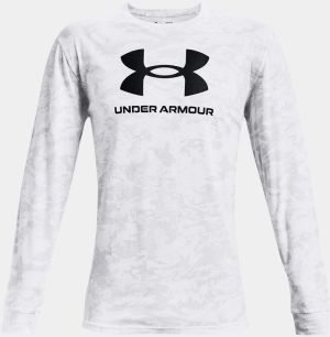Tričko Under Armour ABC CAMO LS- biela galéria