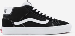 Bielo-čierne pánske semišové topánky VANS Mid Skool