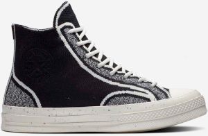 Bielo-čierne unisex členkové tenisky Converse Renew Chuck 70 Knit