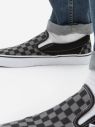 Šedo-čierne pánske kockované slip on tenisky VANS Classic galéria