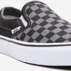 Šedo-čierne pánske kockované slip on tenisky VANS Classic galéria