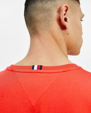 Tričká s krátkym rukávom pre mužov Tommy Hilfiger - oranžová galéria