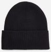 Čierna dámska rebrovaná čiapka Tommy Hilfiger Essential Knit Beanie galéria