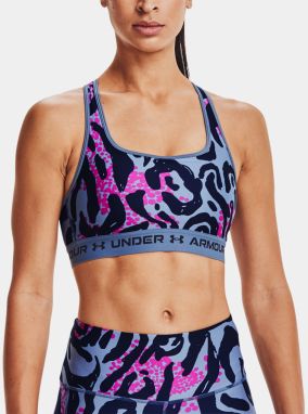 Podprsenka Under Armour Crossback Mid Print-BLU