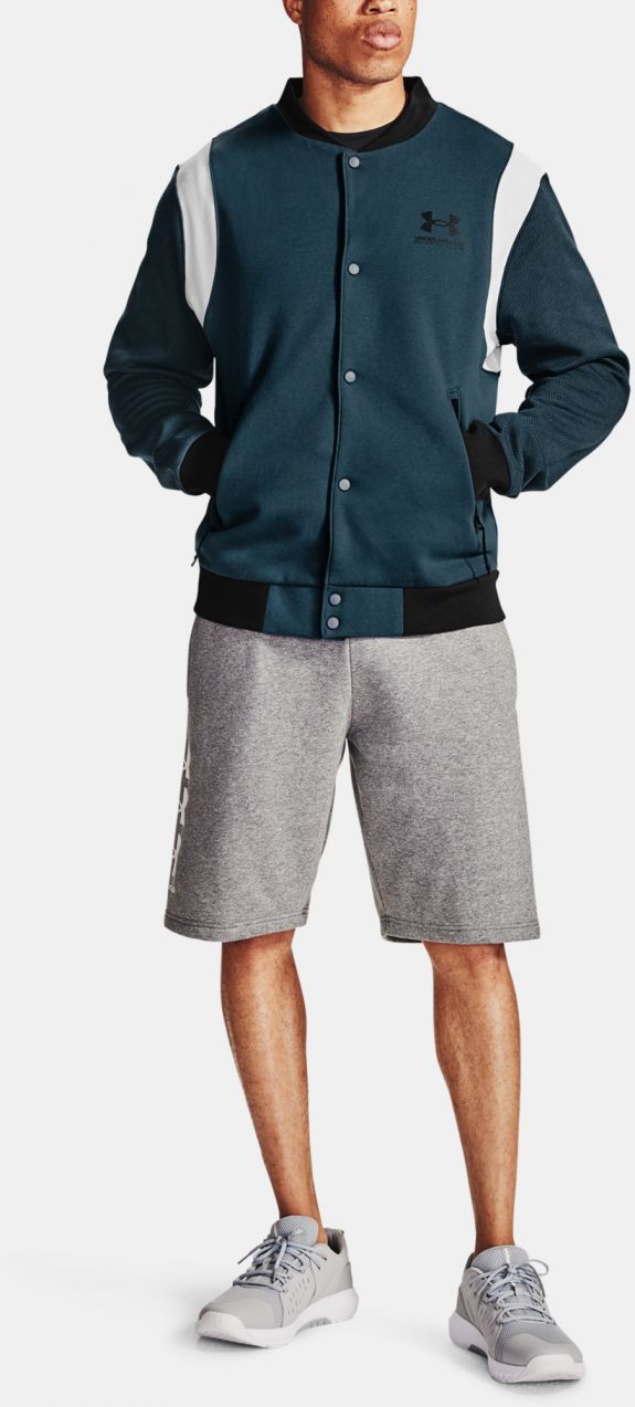 Under Armour Rival Fleece Varsity Mikina Modrá