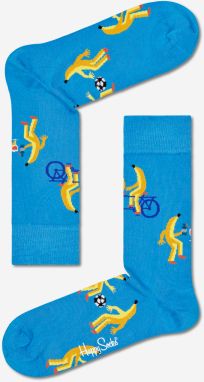 pre mužov Happy Socks - modrá, čierna, červená, žltá, biela galéria