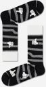 Sada štyroch párov bielych a čiernych vzorovaných ponožiek Happy Socks galéria