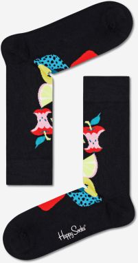 Sada troch párov čiernych vzorovaných ponožiek Happy Socks galéria