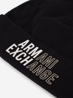 Čiapky, šály, rukavice pre mužov Armani Exchange - čierna galéria