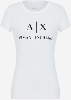 Biele dámske tričko Armani Exchange galéria