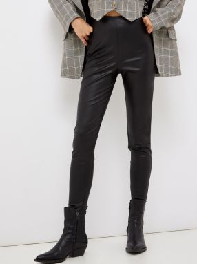 Čierne dámske koženkové nohavice Liu Jo galéria