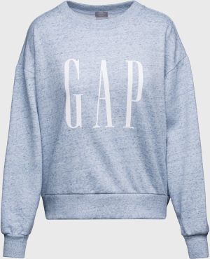 GAP modré dámska mikina Logo crewneck sweatshirt