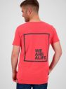 Červené pánske tričko s potlačou na chrbte Alife and Kickin galéria