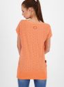 Oranžové dámske vzorované dlhé tričko Alife and Kickin galéria