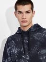 Mikiny s kapucou pre mužov Armani Exchange - tmavomodrá galéria