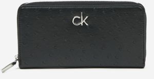 Čierna dámska peňaženka Calvin Klein Re-Lock Slim