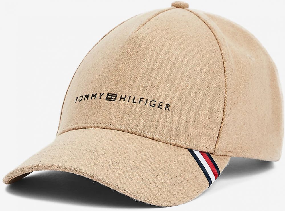 Šiltovky pre mužov Tommy Hilfiger - svetlohnedá