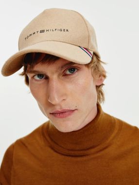 Šiltovky pre mužov Tommy Hilfiger - svetlohnedá galéria