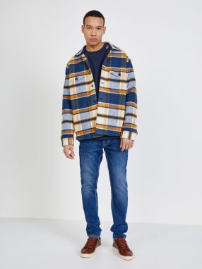 Modré pánske straight fit rifle Pepe Jeans Track galéria