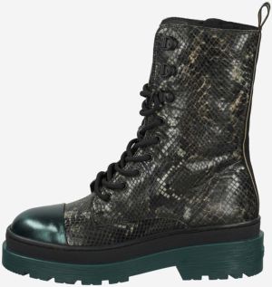 Tmavozelené dámske vzorované topánky Scotch & Soda