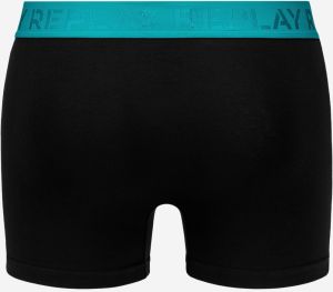 Boxerky Style 3 T/C s celoplošným logom 2ks - Emerald/Black Replay galéria