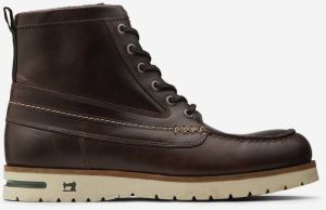 Tmavohnedé pánske členkové kožené topánky Scotch & Soda