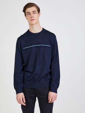 Tmavomodrý pánsky sveter Armani Exchange