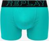 Boxerky Style Boxer 2 T/C Cuff 3D Logo 2Pcs Box - Emerald/Black Replay galéria