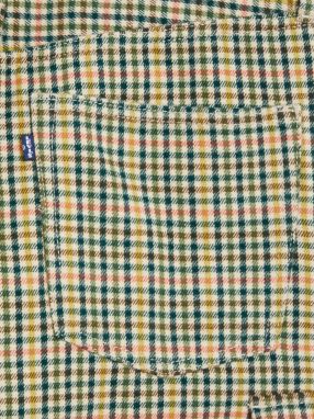 Žlto-zelené dámske kárované nohavice Levi's® Barrel galéria