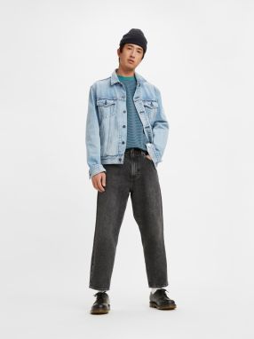 Čierne pánske široké skrátené nohavice Levi's® Stay Loose galéria