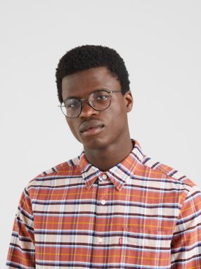 Béžovo-tehlová pánska kockovaná košeľa Levi's® Sunset galéria