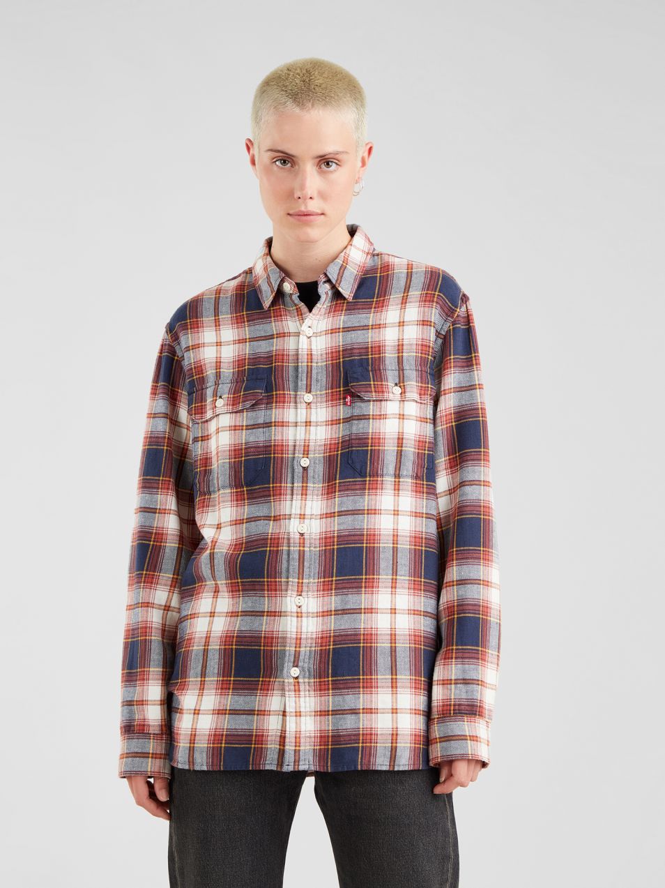 Bielo-modrá kockovaná košeľa Levi's® Jackson Worker