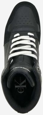 Calvin Klein čierne kožené pánske tenisky Lace Up galéria