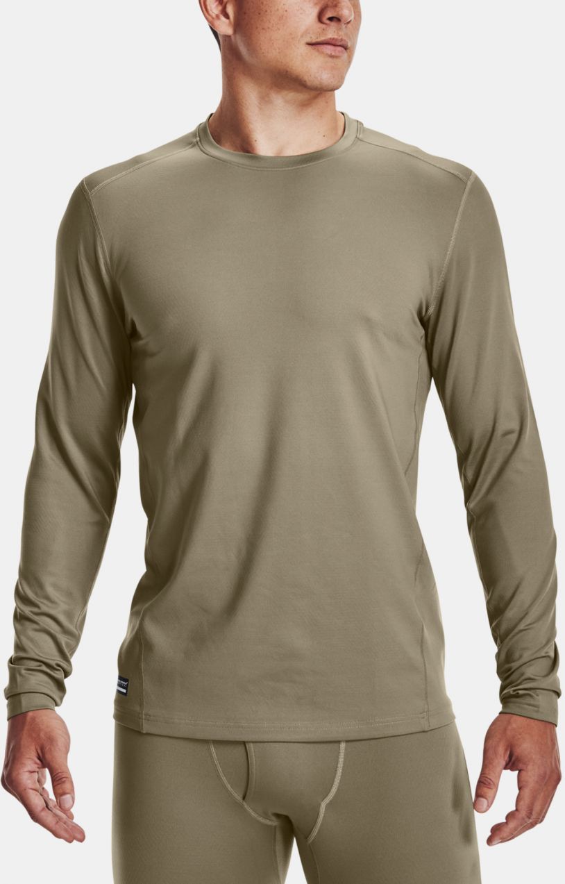 Tričko Under Armour Tac Crew CGI Base - hnedé