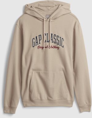 Pánske - Mikina GAP classic s kapucňou Beige