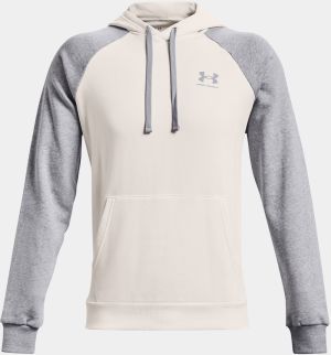 Mikina Under Armour UA RIVAL FLC COLORBLOCK HD - biela