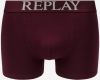 Boxerky Style 7 Cuff Logo&Print 2Pcs Box - Bordeaux/Light Grey Replay galéria