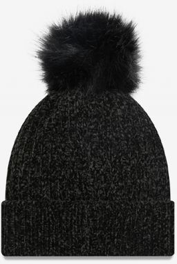Čierna dámska rebrovaná čiapka New Era Winterized Bobble galéria