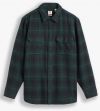 Tmavozelená kockovaná flanelová košeľa Levi's® Classic Worker unisex galéria