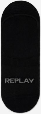 Ponožky Invisible Basic Foot Logo 3Prs Card Wrap - Black/Castlerock Replay galéria