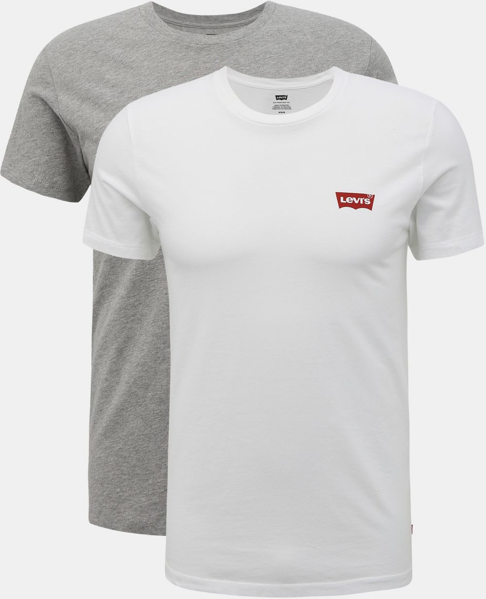 Sada dvoch pánskych basic tričiek v bielej a šedej farbe Levi's®