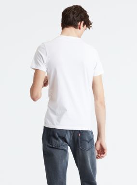 Sada dvoch pánskych basic tričiek v bielej a šedej farbe Levi's® galéria