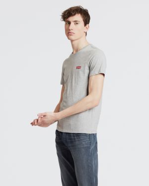 Sada dvoch pánskych basic tričiek v bielej a šedej farbe Levi's® galéria