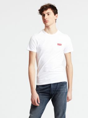 Sada dvoch pánskych basic tričiek v bielej a šedej farbe Levi's® galéria