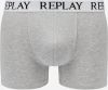 Boxerky Boxer Style 01/C Basic Cuff Logo 2Pcs Box - Medium Grey Mel/White Replay galéria